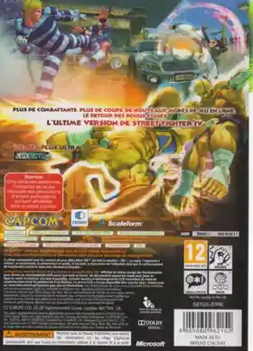 Super Street Fighter 4 (USA) box cover back